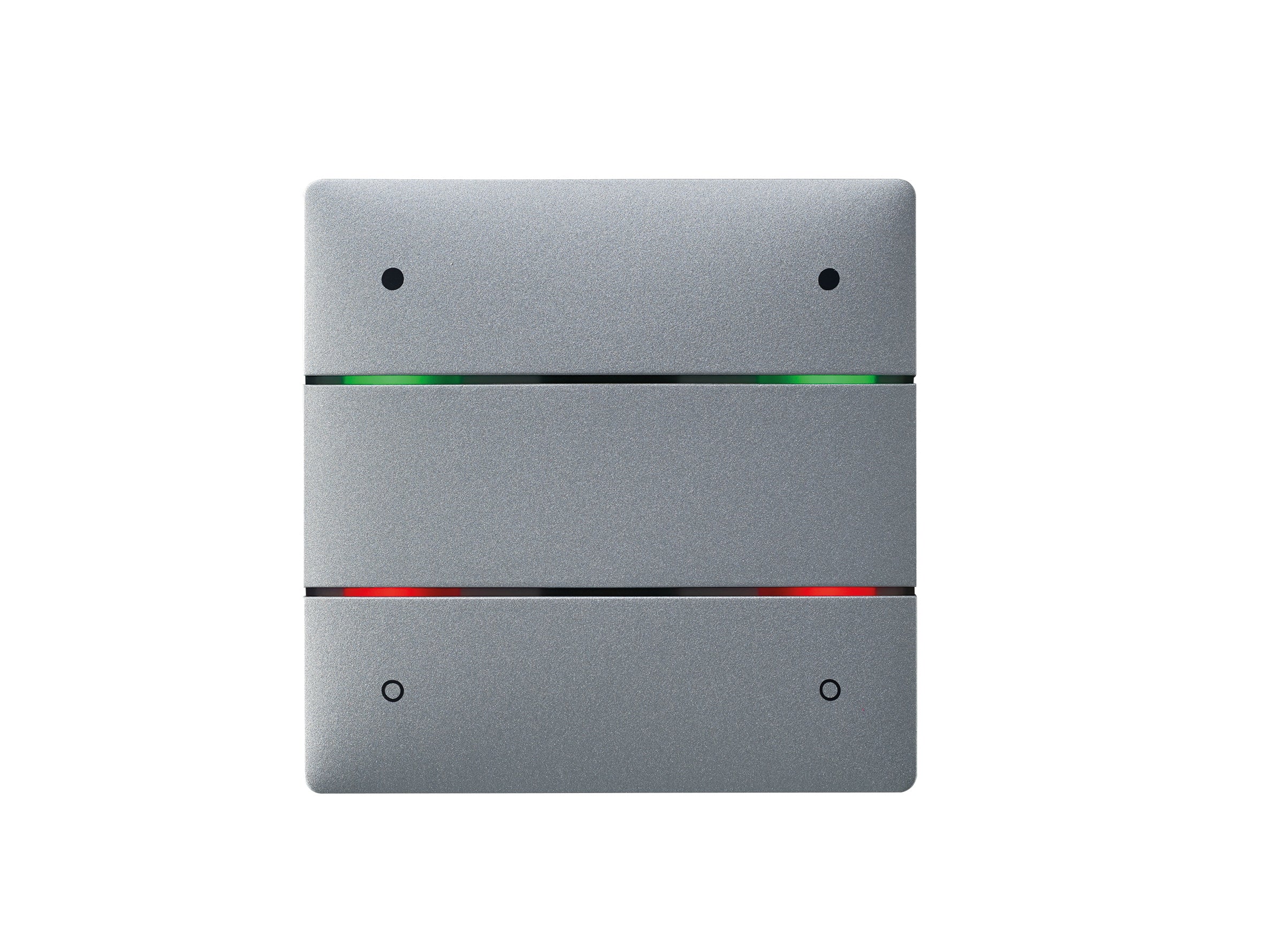 THEBEN KNX-Tastsensor mit 4 Tasten und 4 Status-LEDs, integrierter Temperatursensor, KNX Data Secure, Farbe silber THEBEN KNX-Tastsensor mit 4 Tasten und 4 Status-LEDs, integrierter Temperatursensor, KNX Data Secure, Farbe silber